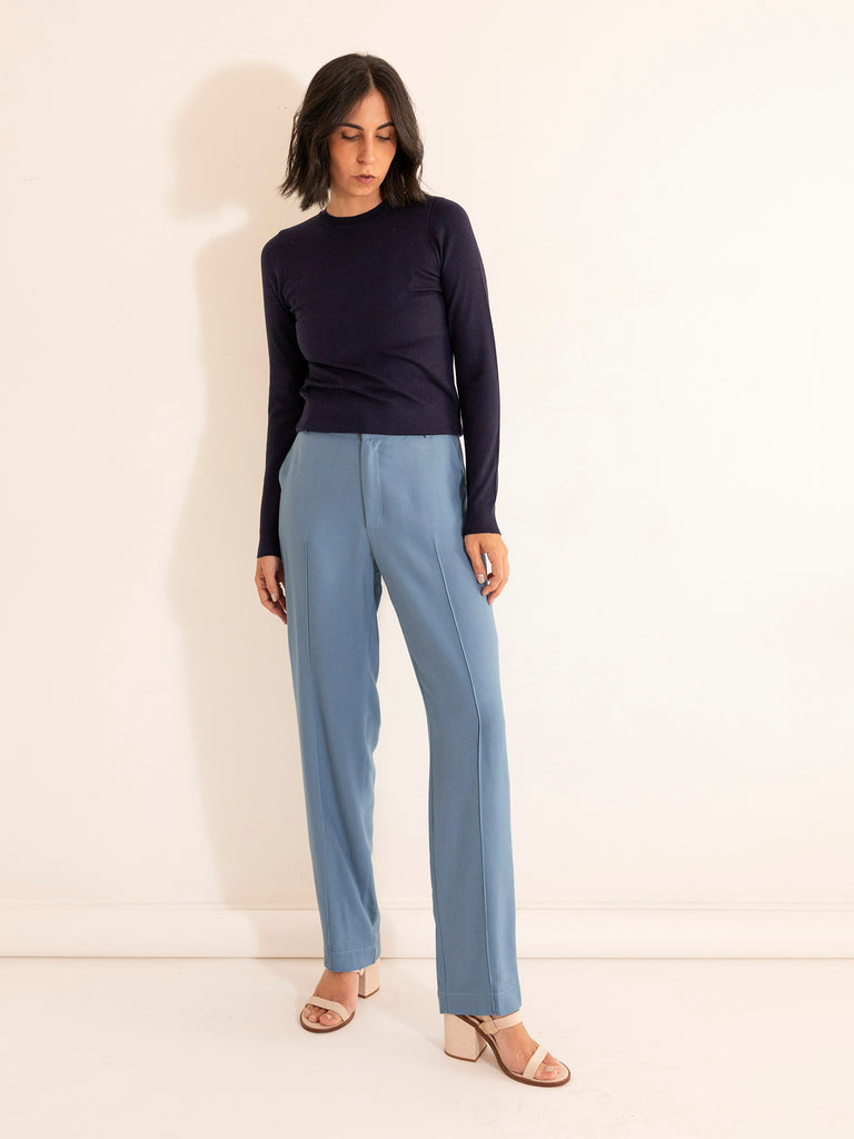Calça Alfaiataria Brigitte Azul