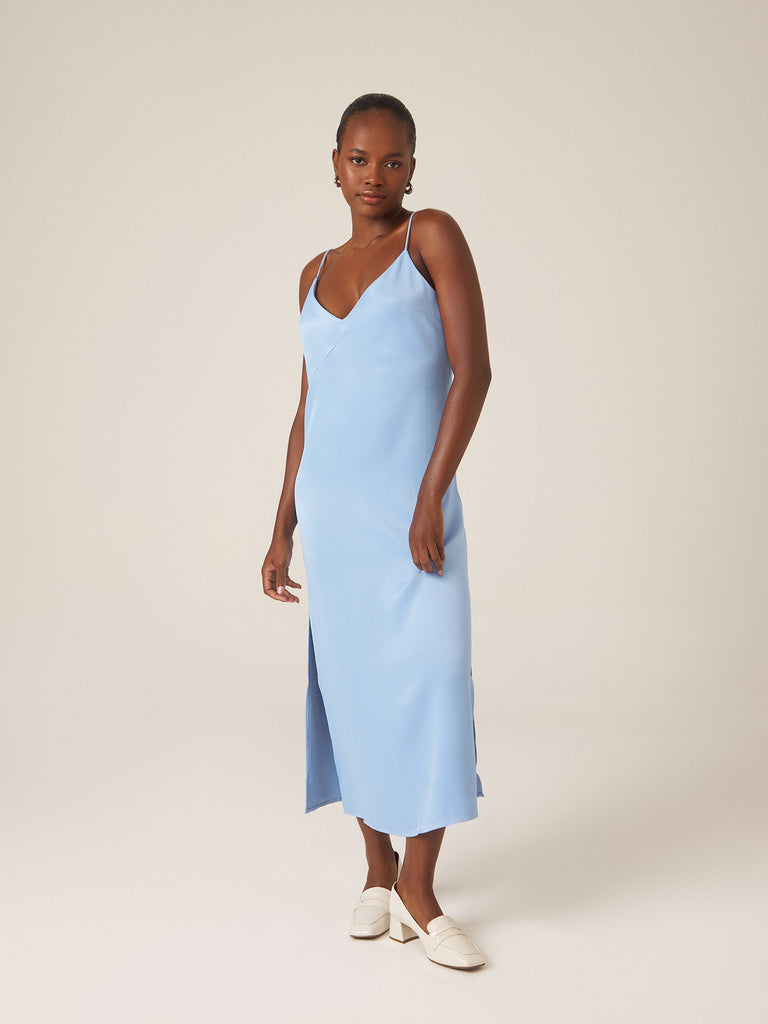 Vestido Slip Soleil Azul