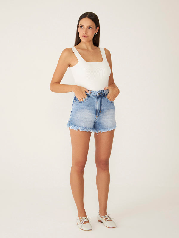 Short Jeans Cintura Alta